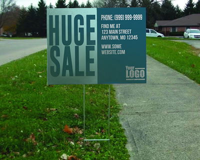 Yard Sign Template - Huge Sale